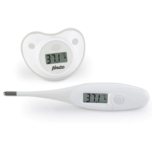 Alecto - Baby thermometerset 2-delig, wit