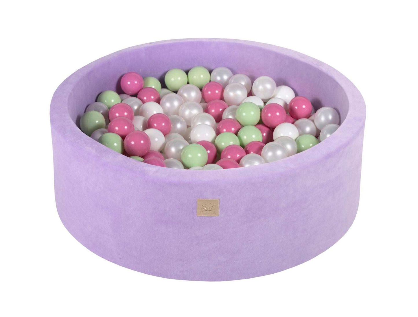 Ballenbak VELVET Violet - 90x30 incl. 200 ballen - Licht Roze, Wit, Licht Groen, Parel Wit