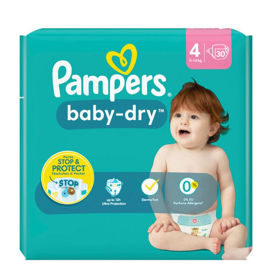 Pampers Baby Dry 4 Maxi luiers, 9-14 kg