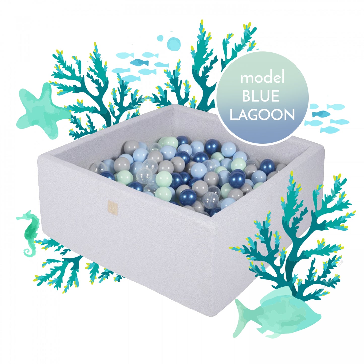 BESTSELLER 90x90x40 incl. 300 ballen - Blue Lagoon Set
