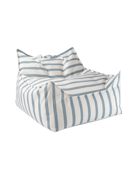 Beanbag Chair Blue Stripes
