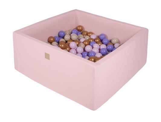 Vierkante Ballenbak incl. 200 ballen - 90x90x40 cm - Roze - Zelf samenstellen